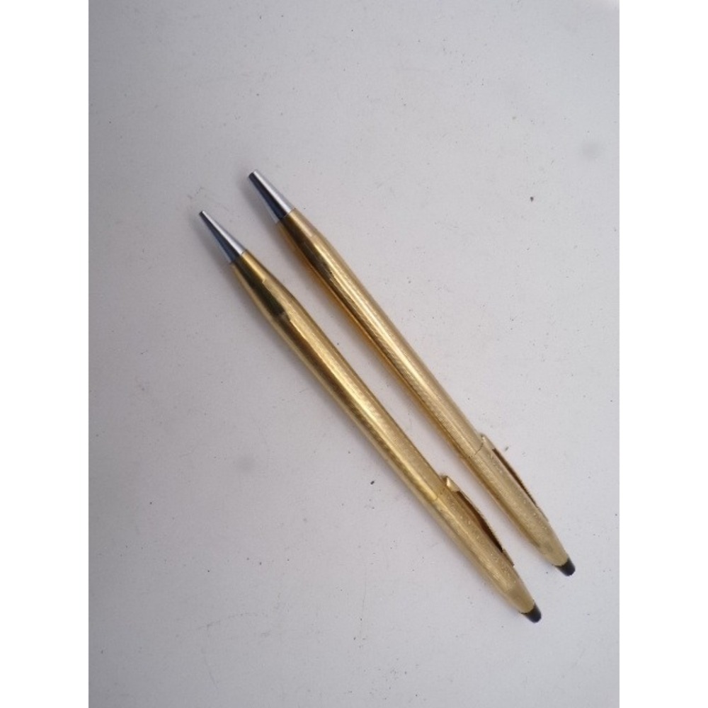 Vintage Cross Century 10K Gold Filled‎ Pen and Pencil Set Delco Electronics USA